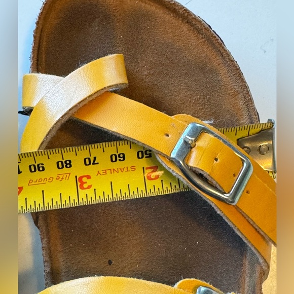 Retro Wells Fountn Comfort Yellow Hippie Boho Sandals Women’s 9W - Picture 6 of 10